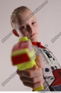 DENISA PILOT STANDING POSE WITH GUN 2